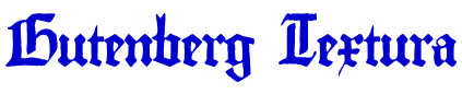 Gutenberg Textura 字体
